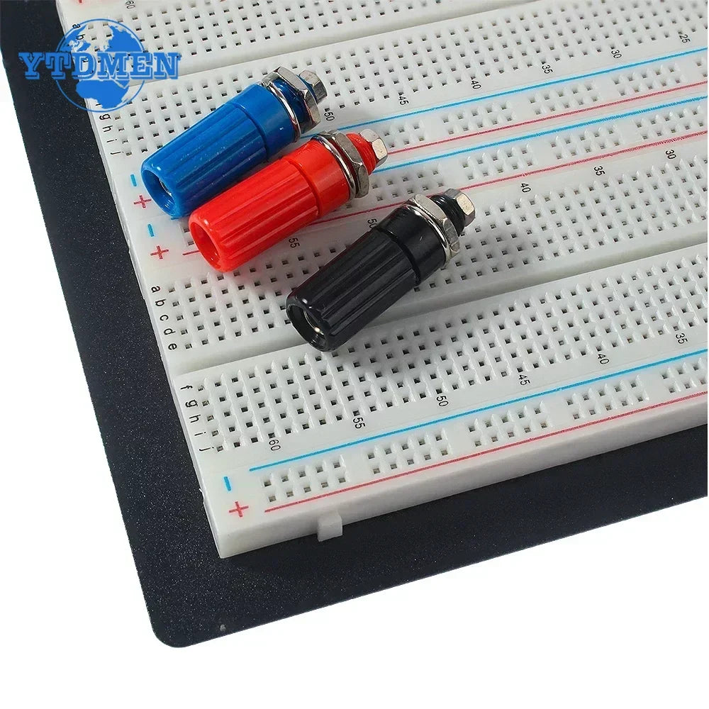 1/2PCS ZY-204 Breadboard 1600pts Protoboard 4 Bus Test Circuit Board Connection Point 1660 Bread Board