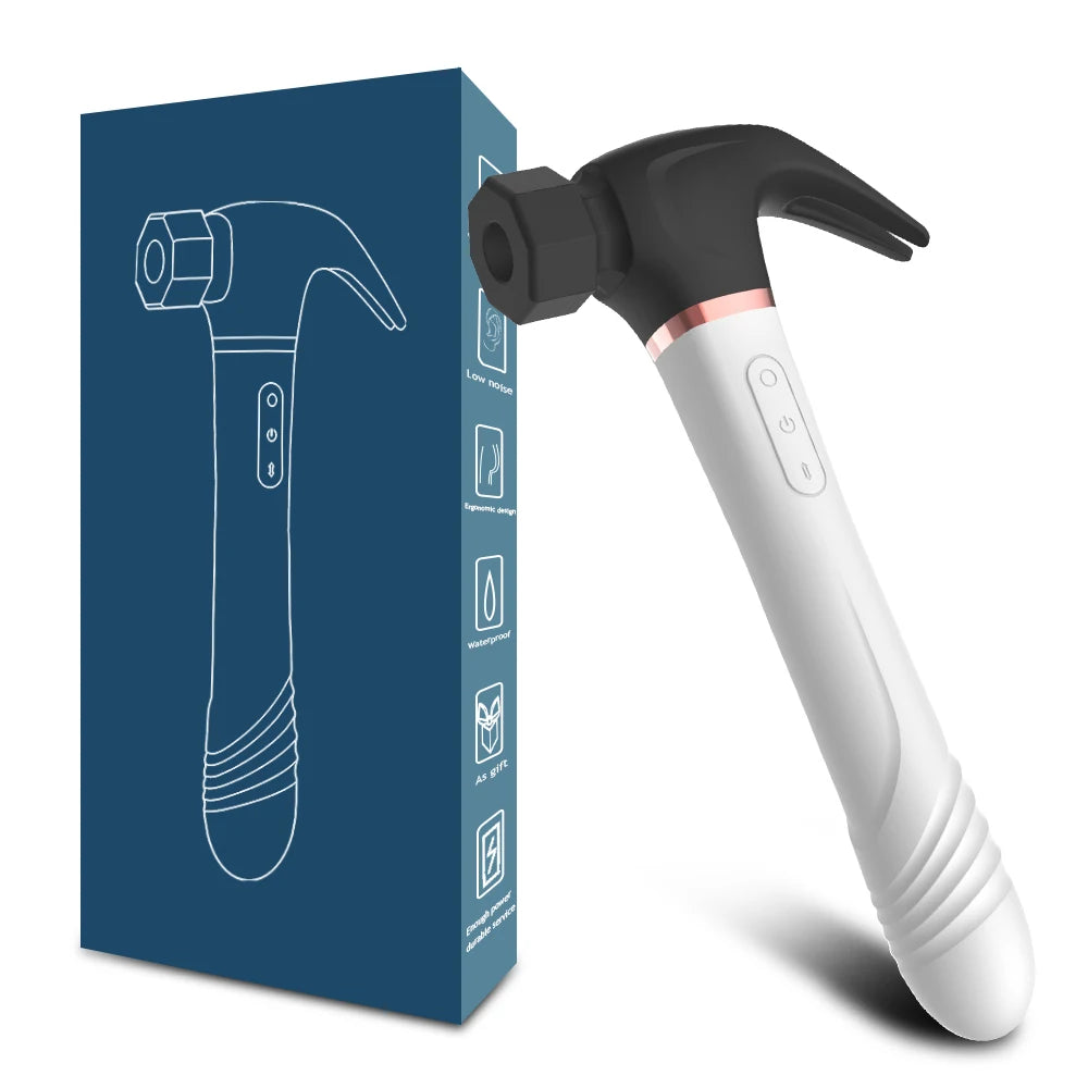 Hammer Vibrator Multifunctional Sex Machine G Spot Stimulation Telescopic Dildo Vaginal Massage Clit Sucking Female Masturbator