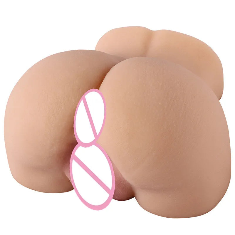 1.1kg Pocket Sex Doll for Men Vagina Anal Dual Channel Sexy Butt Penis Masturbation Vaginal Cup Adult Sex Toy Realistic Ass Doll