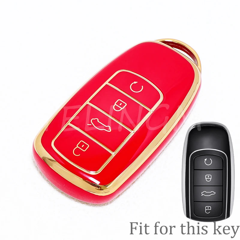New TPU Car Remote Key Case Cover Protector for Chery Tiggo 8plus Tiggo 8 New 5 Plus 7pro Max Omoda 5 C5 Accessories