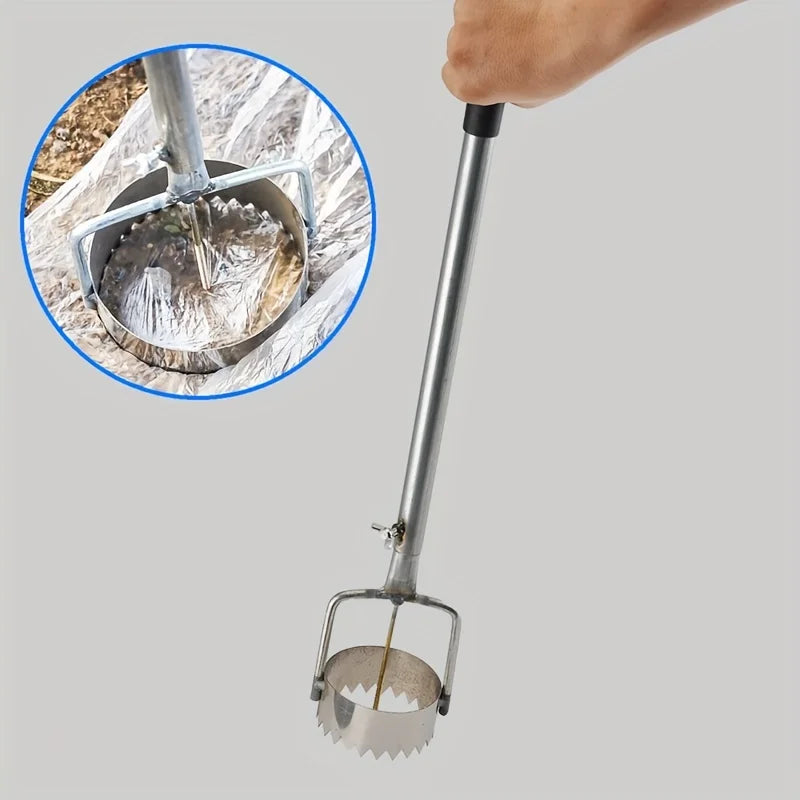 1pc Durable Metal Greenhouse Film Puncher, Simple Gardening Tool Set, Plastic Film Puncture Tool for Greenhouse Maintenance
