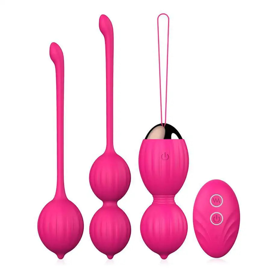 2020 Patent New Ben Wa Ball 3Pcs Set Vagine Kegel Silicone Balls With Remote Control