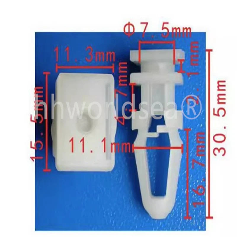 100PCS Auto plastic fastener Side skirt door sill pedal buckle For BMW 3 5 7-Series 51478234047 Interior Side Trim Clips