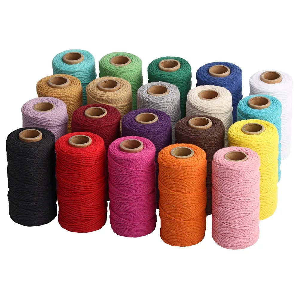 2.0cm100m Lace Cord Cotton Cord String Craft DIY Sewing Hand Woven Decorative Wall Hanging Bohemian Party Home Decor