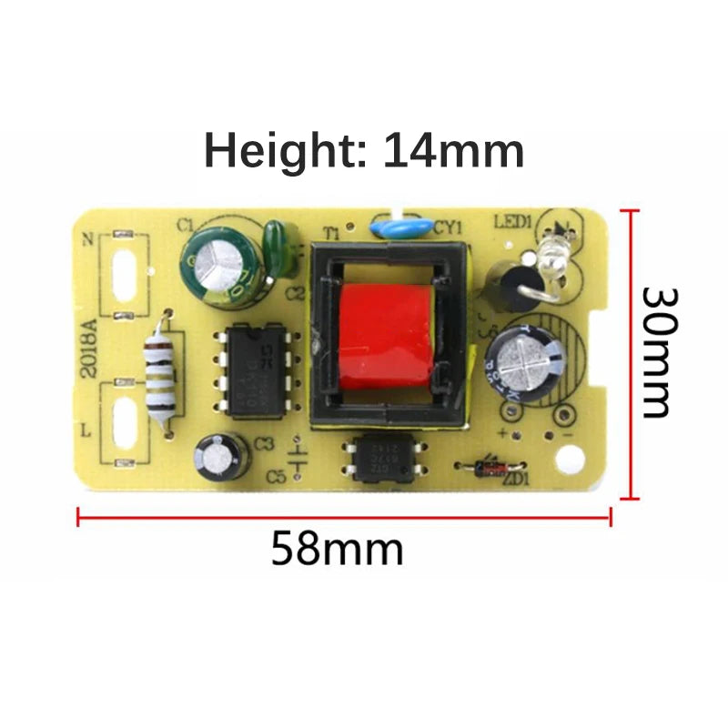 5V 2A Adapter Switching Power Supply Module AC 220V To DC 5V Step-Down Power Supply Board Bare Board