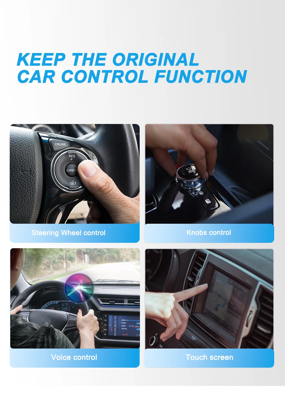 New Wireless CarPlay Android Auto Adapter 2in1 Smart Mini Box USB Plug&Play Bluetooth WiFi Fast Connect Universal Carplay Box