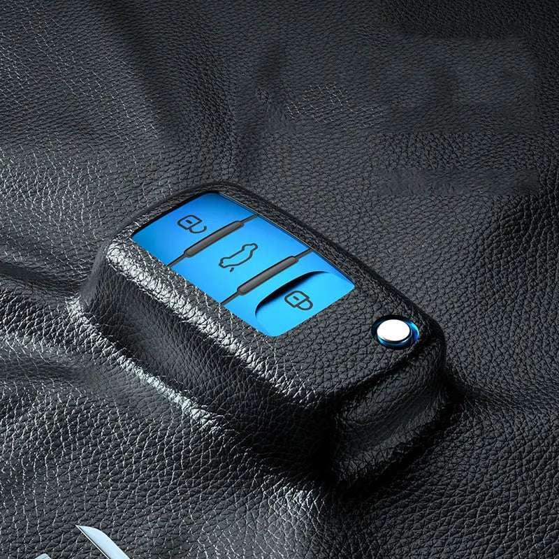 TPU Leather Car Key Case Scratch-resistant Waterproof Car Key Protective Cover Car Accessories Interior