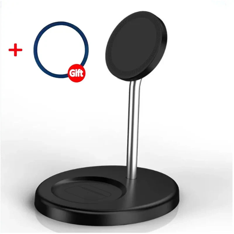 30W Magnetic Wireless Charger Stand 2 in 1 Fast Chargers For iPhone 15 14 13 12 Pro Max Airpods Macsafe Charging Dock Station