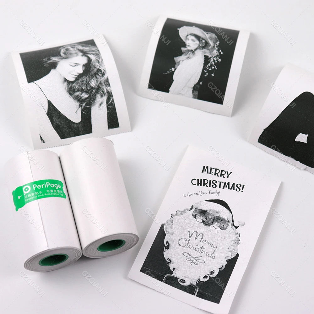 White Color Sticker Label Thermal Paper Rolls for Photo Printer and Color White Receipt Bill Printer Paper Roll