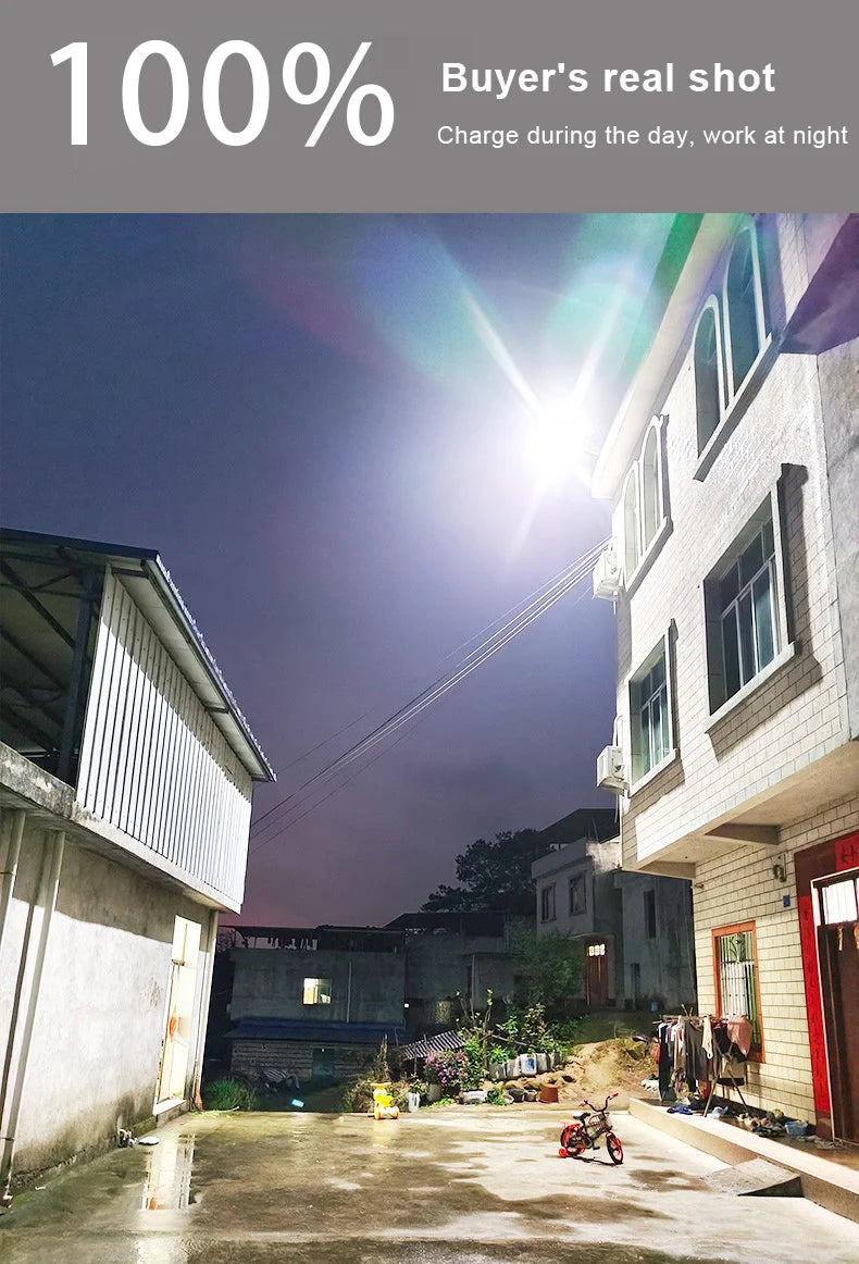 Super Bright 804 LED Solar Lights Outdoor Street Lamp Sunlight 3 modes IPX68 Waterproof Garden Lighting With Smart Motion Sensor