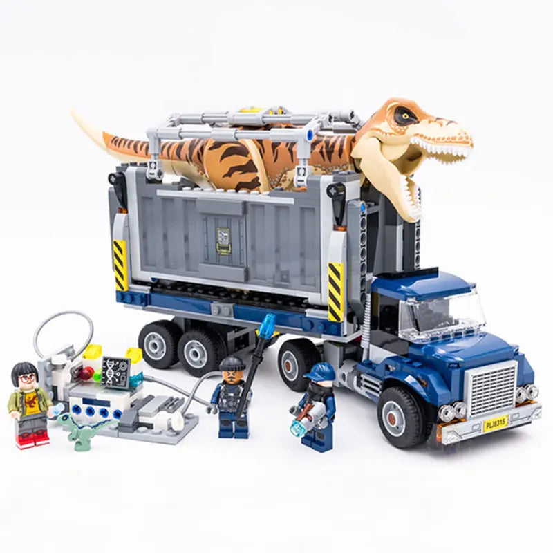 Dinosaur World Tyrannosaurus Rex Great Escape Educational MOC Building Block DIY Toys Give Away Three Dolls Birthday Boy Gifts