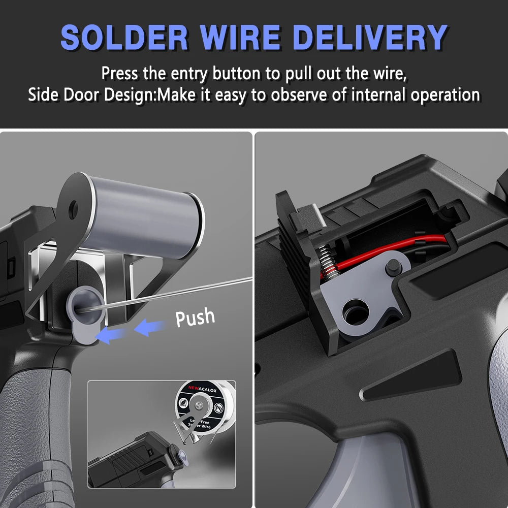 Toolour LCD Soldering Iron Kit with Adjustable Temp 180-520°C/356~932℉ Auto Send Tin Soldering Iron Gun for Welding Repair