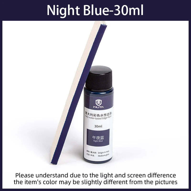 WUTA 30ml Professional Leather Edge Paint Oil Dye Edge Dressing Color Coats Leather Finish Supplies DIY Craft Leather Shoe Edges