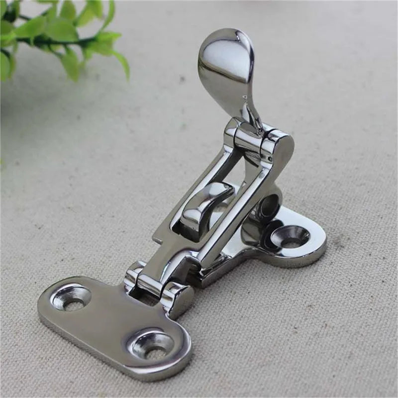 1pc Marine Boat Stainless Deck Lock Down Clamp Deck Hasp Locker Anti-Rattle Latch Fastener marine hardware laundry chute gate