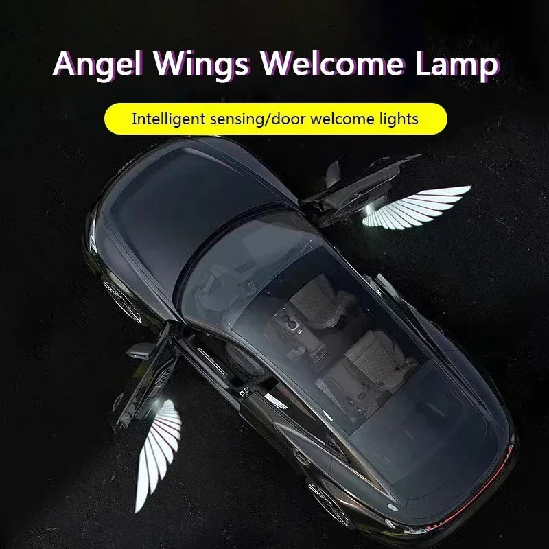 Wireless HD Laser Car Door Projector - 2/4pcs, Auto Accessory, No Wiring Required, Battery-Powered, for Easy Night Entry