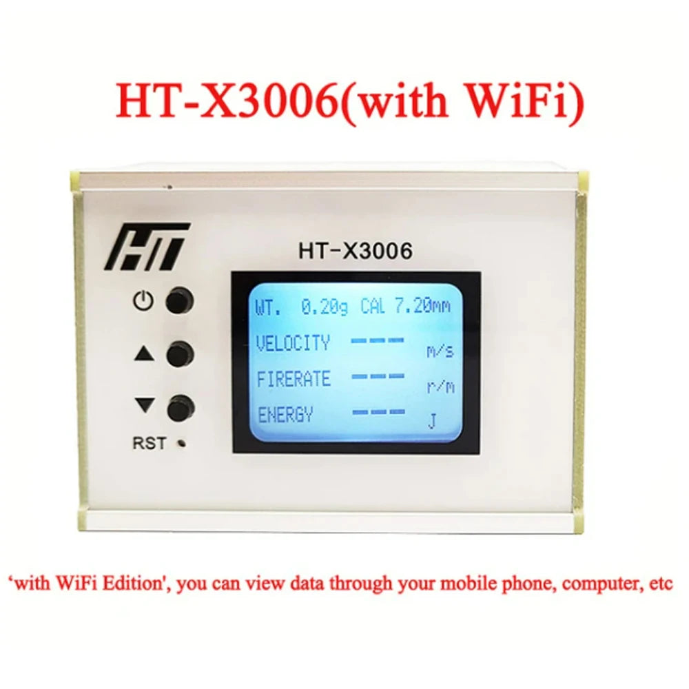 1-999m/s Speed Meter for Shooting Speed Meter Ball Velocity Energy Measurement Shooting Chronograph Bullet Speed Tester HT-X3006