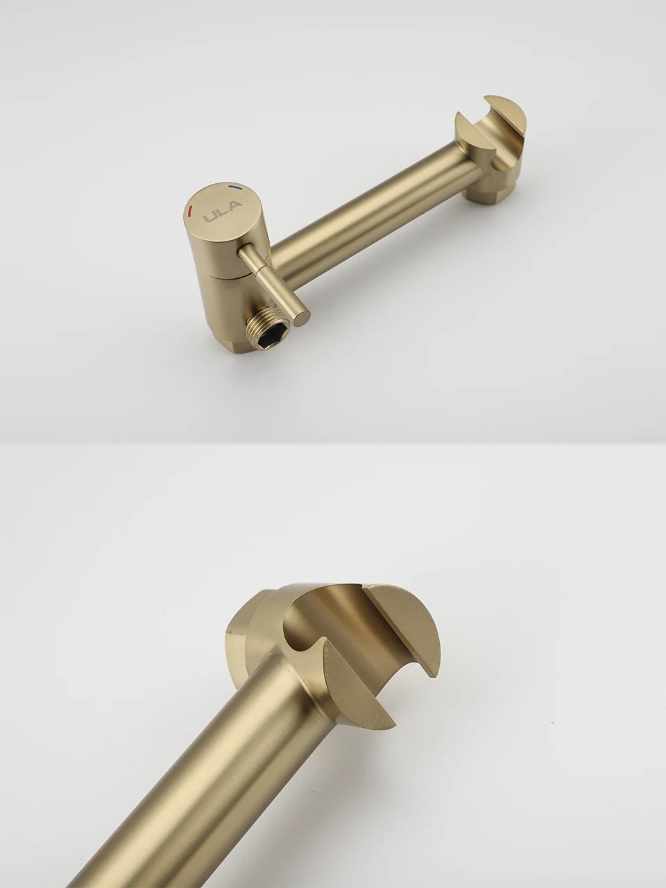 ULA Gold Bidet Faucet Toilet Faucet Stainless Steel Handheld Bidet Sprayer Set Cold Hot Water Mixer Crane Bathroom Shower Head
