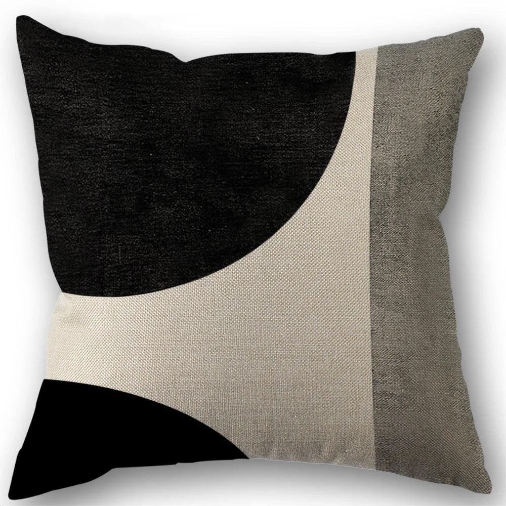 1/4pcs Abstract Geometric Throw Pillow Covers 45X45cm Modern Boho Black And White Decorative Cushion Cases Home Decor