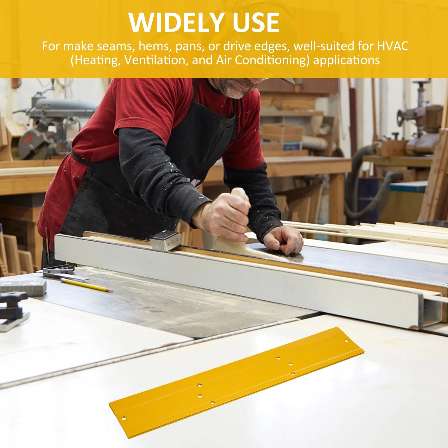 18 Inch Metal Bender Hand Tool Sheet Metal Folding Tool for Duct Bending Metal Bending Tools