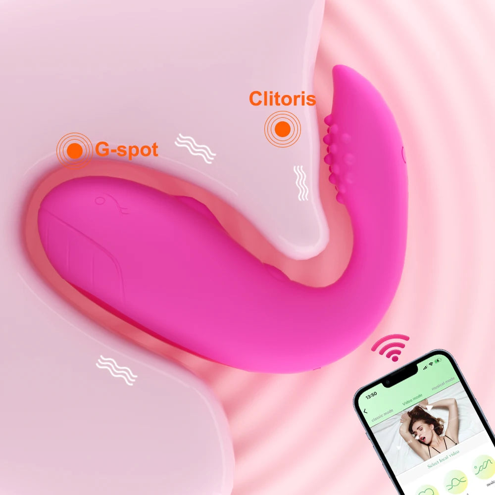 Wireless Bluetooth APP Vibrator Egg for Women Clit Clitoris Stimulator Wearable G Spot Vibrating Female Love Egg Adult Sex Toys