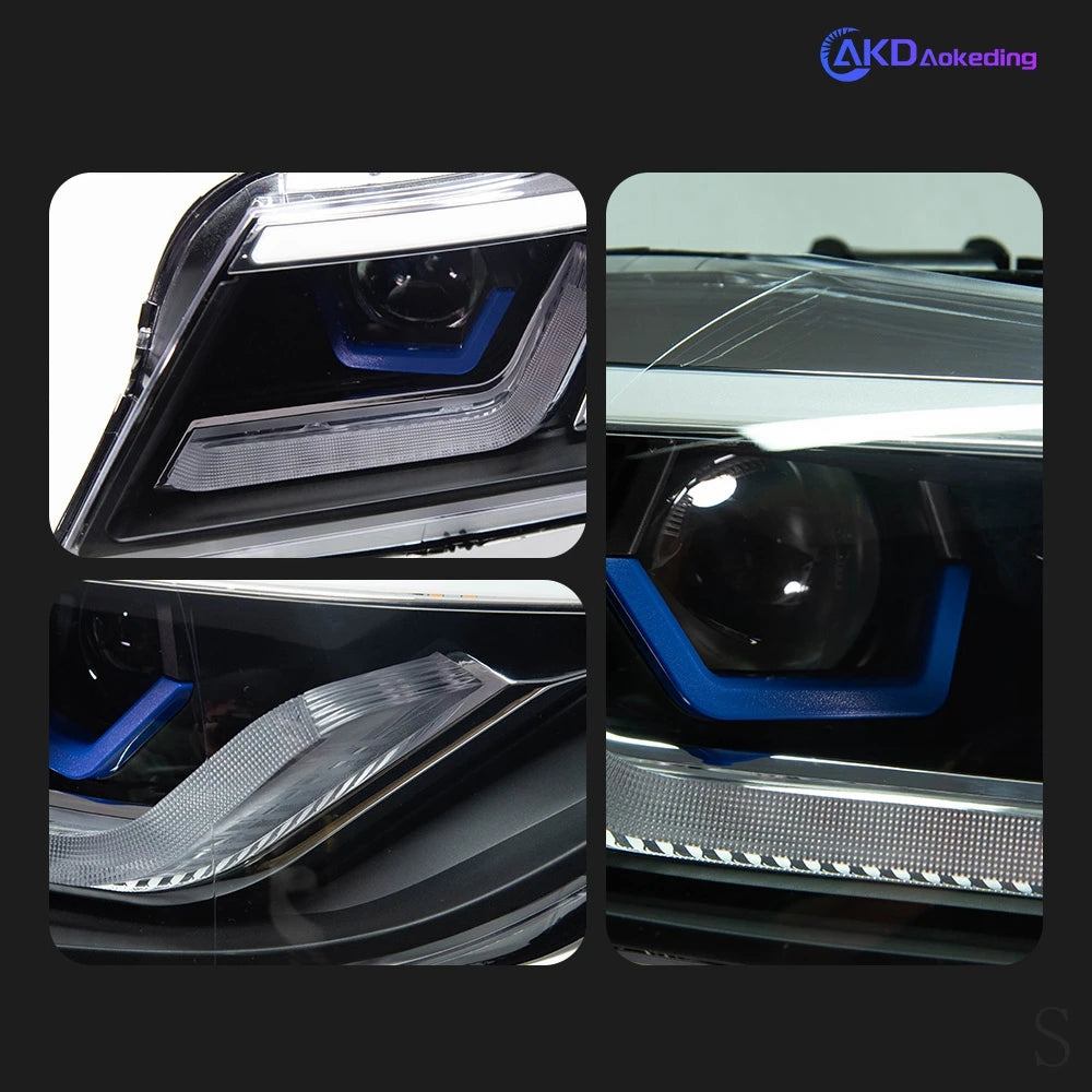 AKD Auto Styling BMW E90 3 Series 2005-2012 Headlight Assembly Upgrade Latest G28 Design Dynamic Signal Light LED Headlight Acce