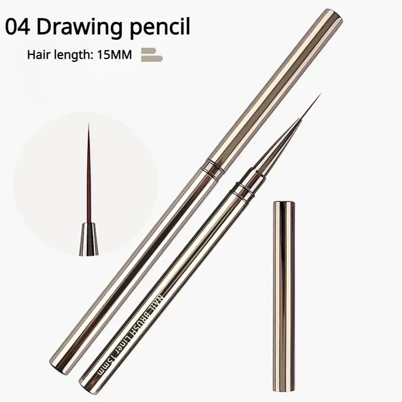 1/2pcs Professionnel Brushes Tools Nail Glue Phototherapy Pen UV Gel Brush Pen Acrylic Nail Art Painting Drawing Brush Manicure