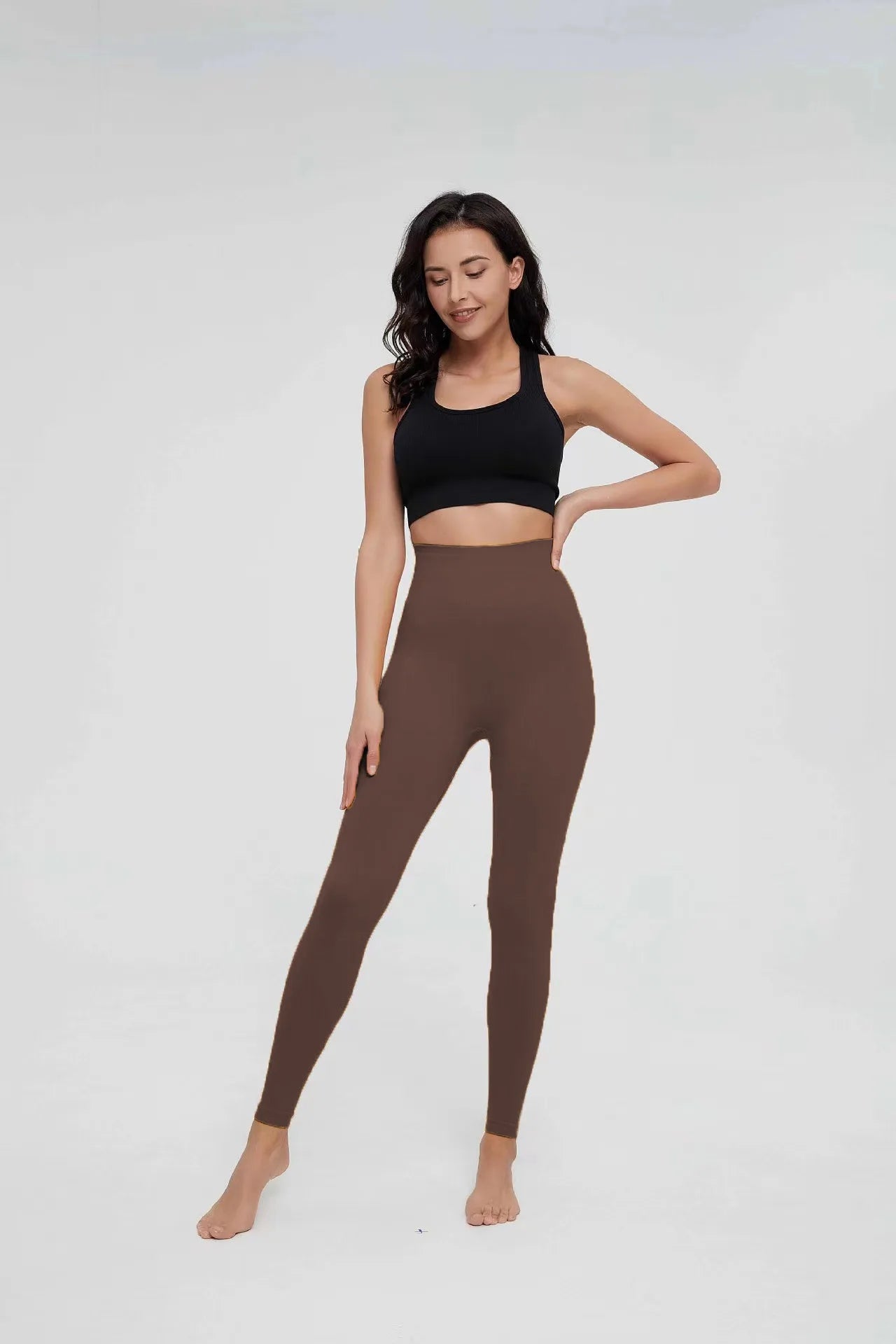Seamless Knitted Leggings Women High Waist Sports Pants High Elastic Gym Workout Running Leggings Sexy Hip Liftting Leggings