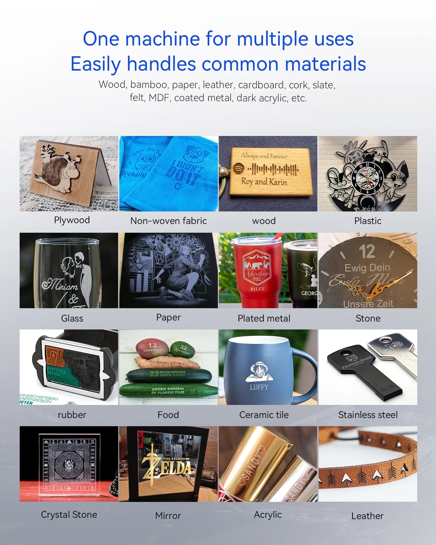 ATOMSTACK Swift 7W Portable Laser Engraver DIY Laser Cut Engraving Machine Engrave Logo Wood Painted Acrylic Glass Leather