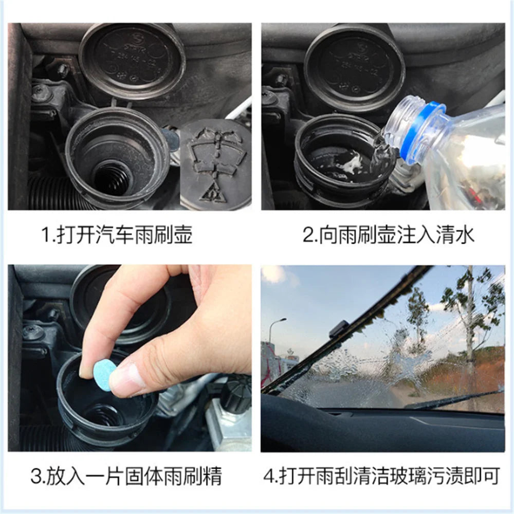 10pcs car Solid Cleaner Compact for VW Polo Golf 7 Tiguan for Skoda Octavia Karoq for SEAT Ateca Leon Ibiza