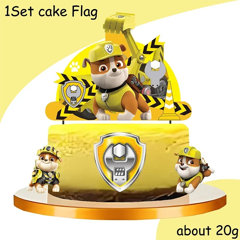 New Paw Patrol Birthday Decoration Dogs Rubble Disposable Tableware Cup Plate Tablecloth Baby Shower Kids Girl Boy Party Supplie
