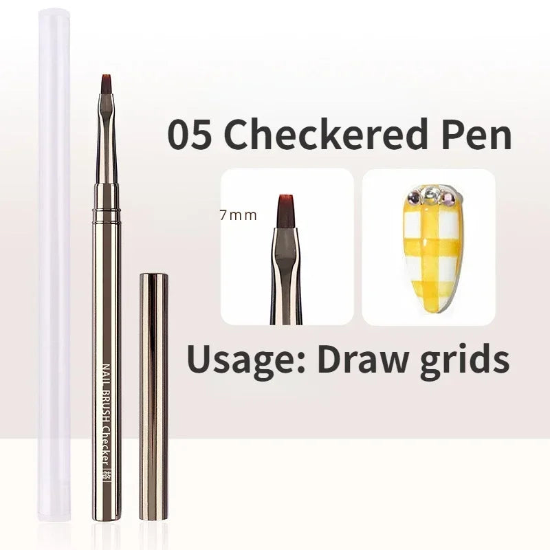 1/2pcs Professionnel Brushes Tools Nail Glue Phototherapy Pen UV Gel Brush Pen Acrylic Nail Art Painting Drawing Brush Manicure
