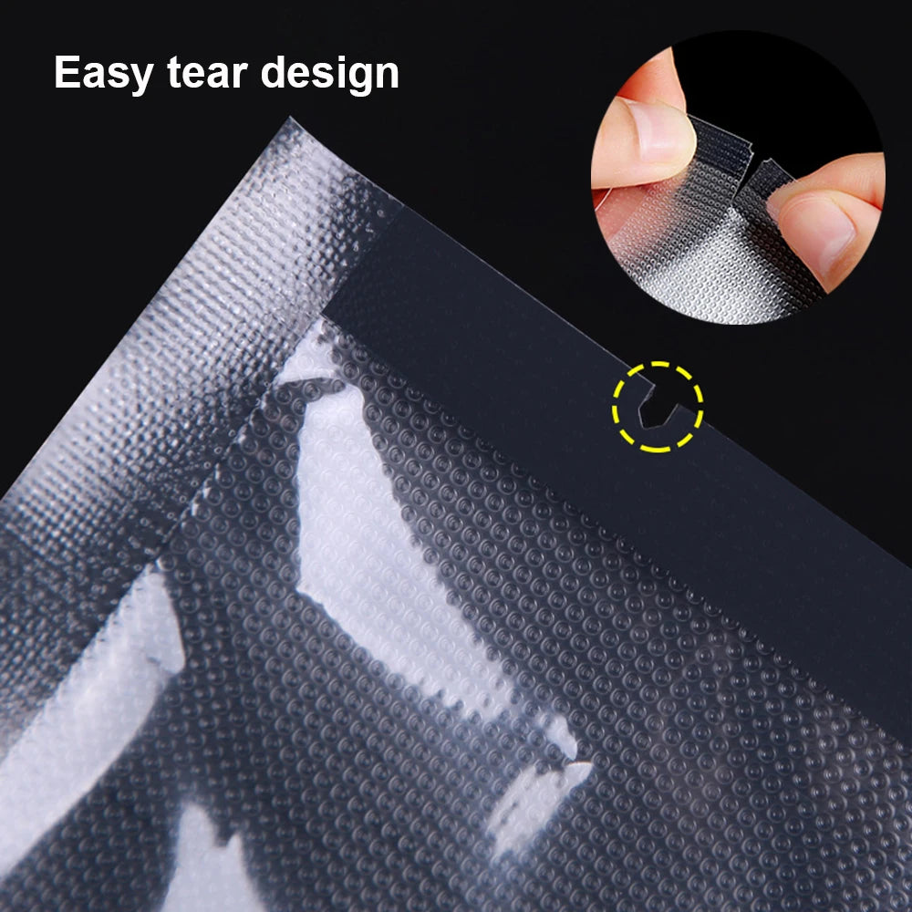 Vacuum Packaging Bags for Food 100pcs Food Storage Vacuum Bags for Vacuum Sealer Machine Food Fresh Long Keeping Empty Bags