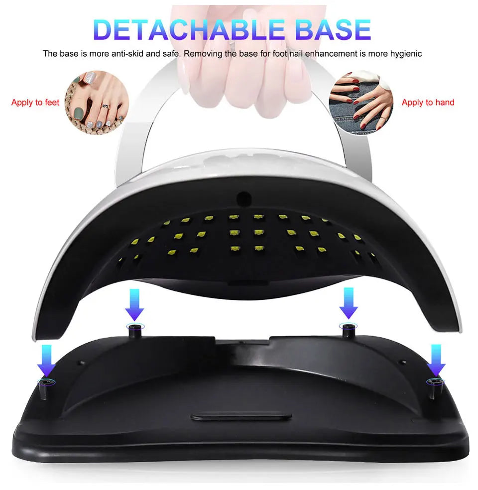 LIMEGIRL UV LED Light for Nails Polish Drying Lamp with Motion Sensing Manicure Pedicure Professional Home Salon Tool Equipment