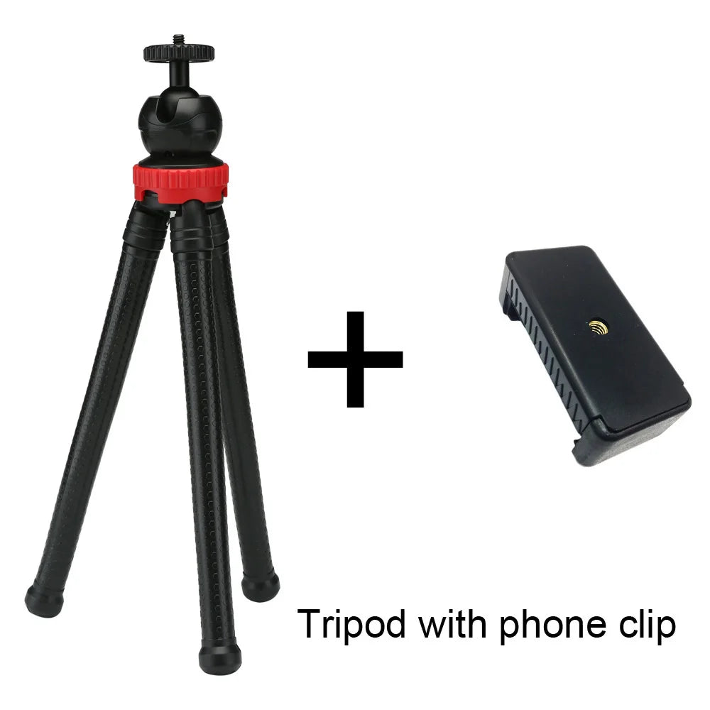 Portable Desktop Tripod Flexible Octopus Travel Mobile Phone Tripod Bracket Monopod Selfie Stick For iPhone DSLR Camera Gopro 12