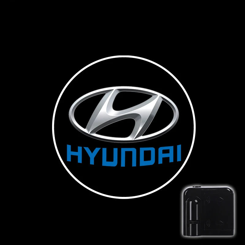 1/2Pcs Car HD Projector Lamp Car Door Wireless Welcome Light LED Decoration For Hyundai Elantra Creta IX35 SANTAFE SONATA ACCENT
