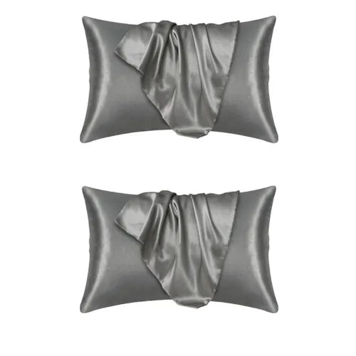 "Luxury Satin Pillowcase Set - Silk Feel for Hair & Skin Care | Anti-Frizz Bedding - Elegant Home Decor Cushion Covers"