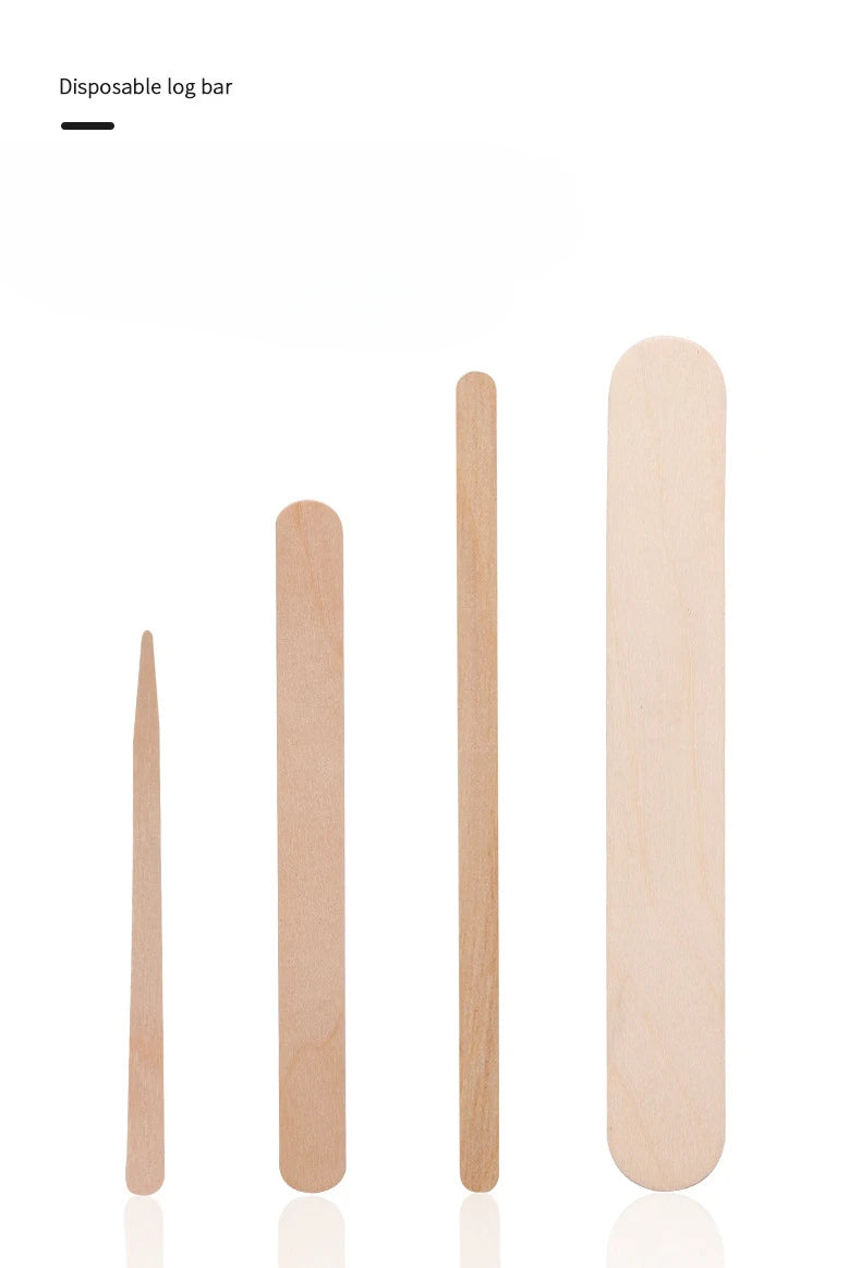 Wooden Waxing Stick Disposable Wax Bean Wiping Wax Tool Disposable Hair Removal Beauty Body Beauty Tool Uñas Nail Charms