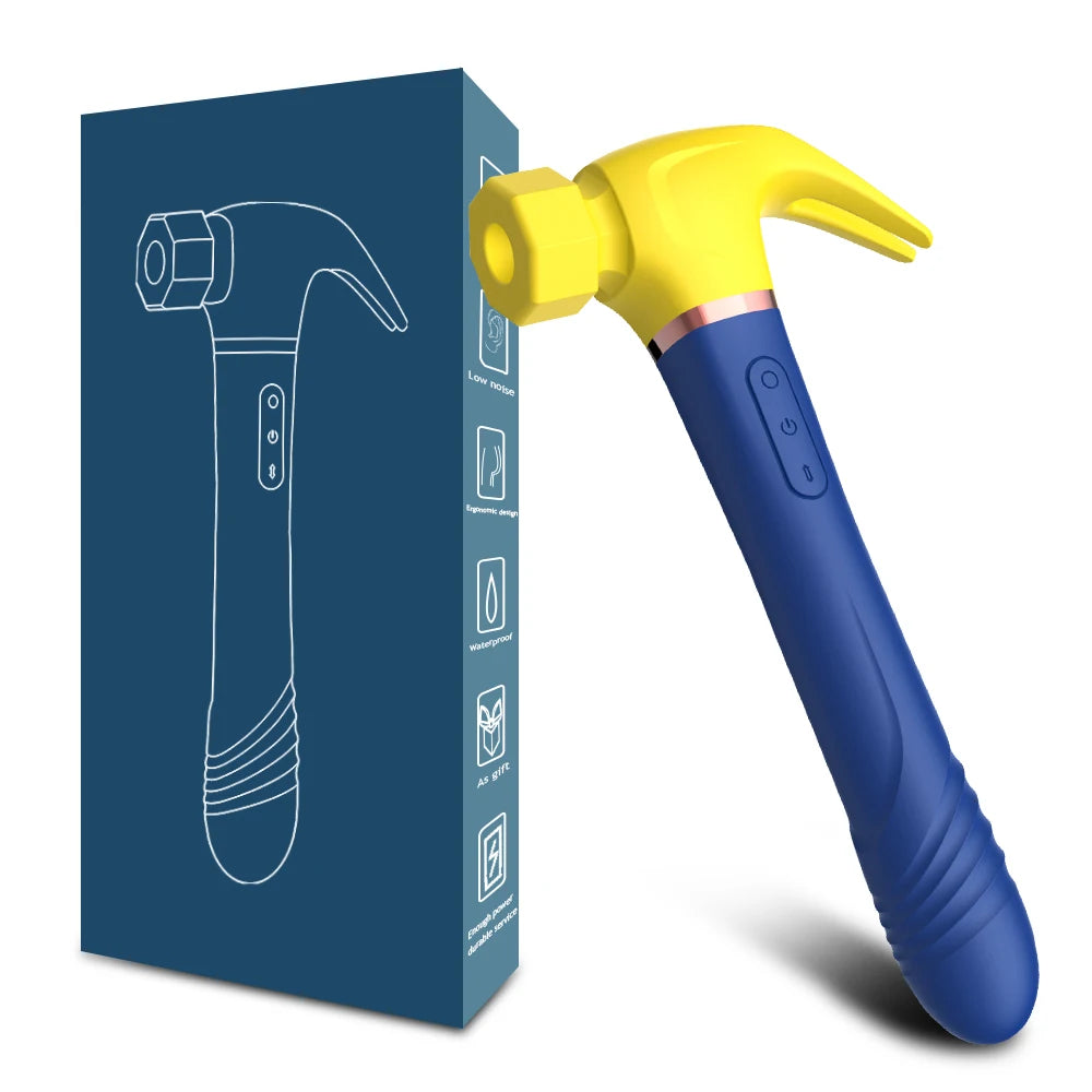 Hammer Vibrator Multifunctional Sex Machine G Spot Stimulation Telescopic Dildo Vaginal Massage Clit Sucking Female Masturbator