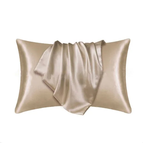 "Luxury Satin Pillowcase Set - Silk Feel for Hair & Skin Care | Anti-Frizz Bedding - Elegant Home Decor Cushion Covers"