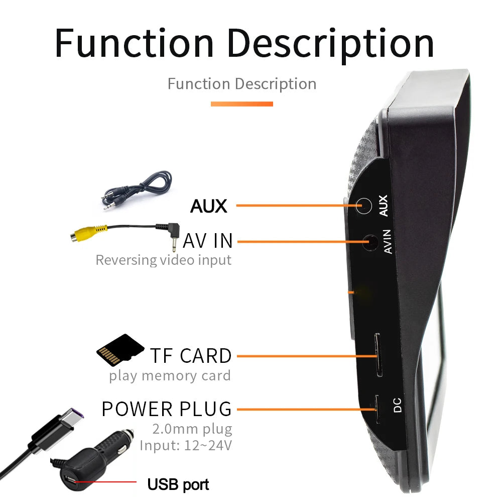 7inch Universal Car Radio Automotive Multimedia Video Player Wireless Carplay Android Auto Touch Screen BT AUX Smart Car Systems