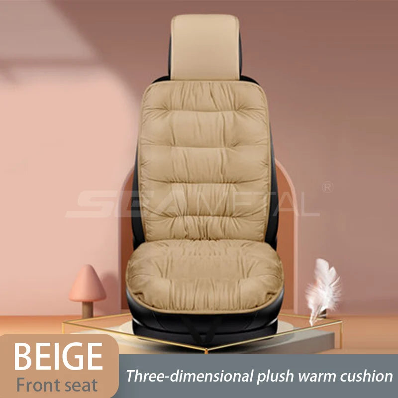 SEAMETAL Car Warm Seat Cover for Winter Thicken Soft Plush Seat Cushion Auto Protector Pad Universal for Suv Pick-Up Truck Sedan