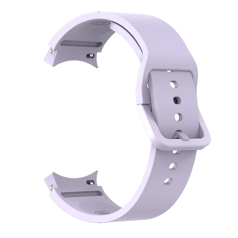 Original Silicone Band for Samsung Galaxy Watch 7 6 5 4 40mm/44mm 5Pro No Gap Bracelet Galaxy Watch 6/4 Classic 46mm 47mm Strap