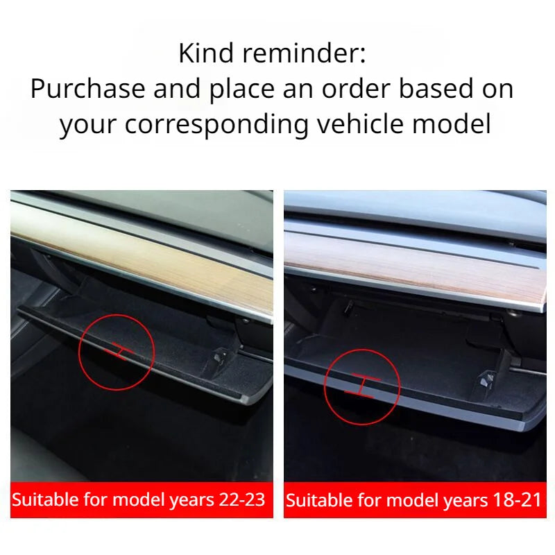 Glove Box Hook for Tesla Model 3 Y Umbrella Handbag Shopping Bag Hooks Storage Stowing Tidying Car Accessories Modely 2PCS ABS