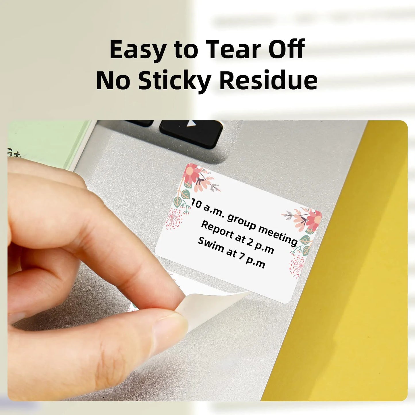 Niimbot  B1/B21/B203Mini Printer Thermal Wire White/Color/Round/Flower Sticker Self Adhesive Waterproof Sticker Hot Collection