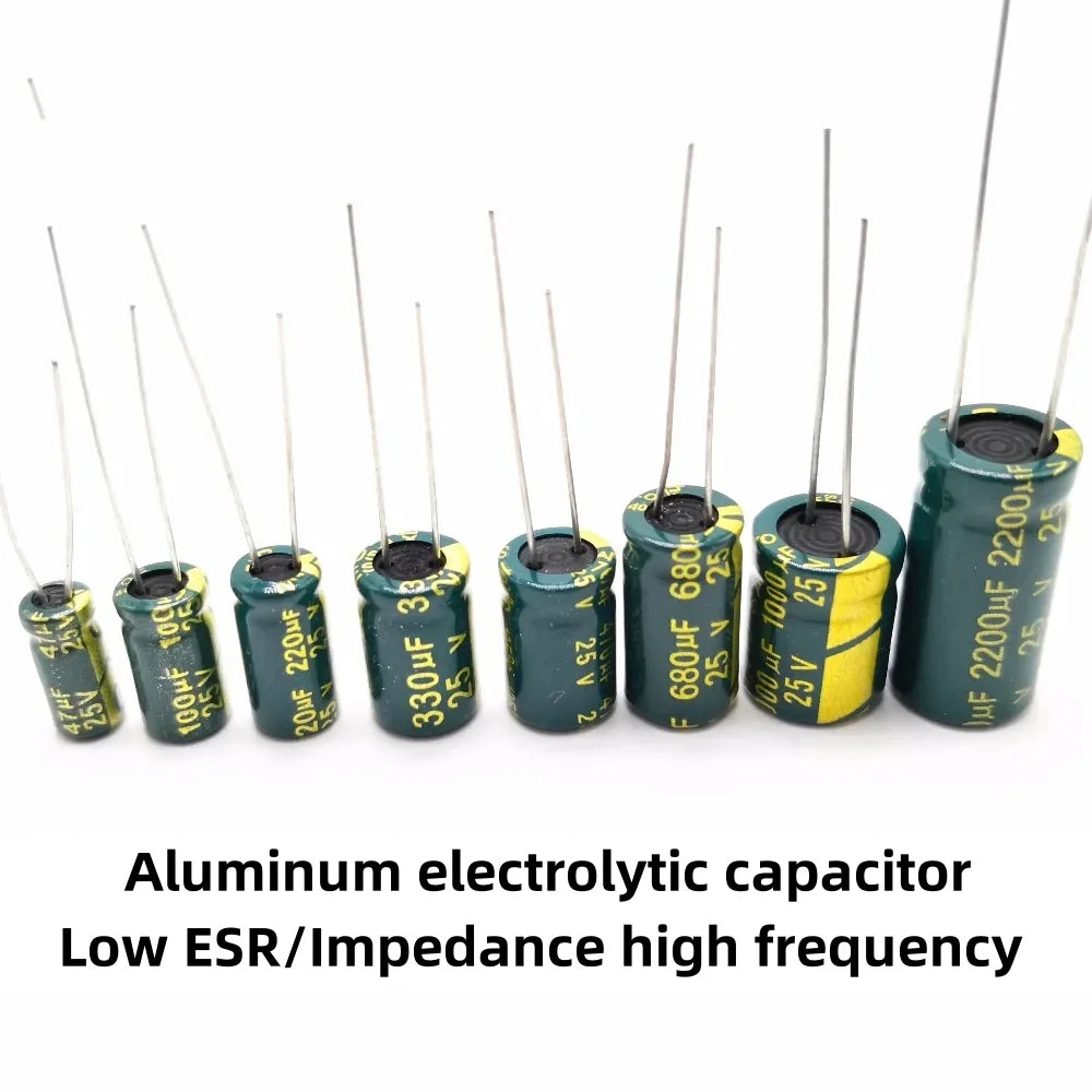 High Frequency Electrolytic Capacitor 16V 25V 35V 50V 63V 100V 200V 400V 20% 100UF 220UF 330UF 470UF 680UF 1000UF 2200UF 3300UF