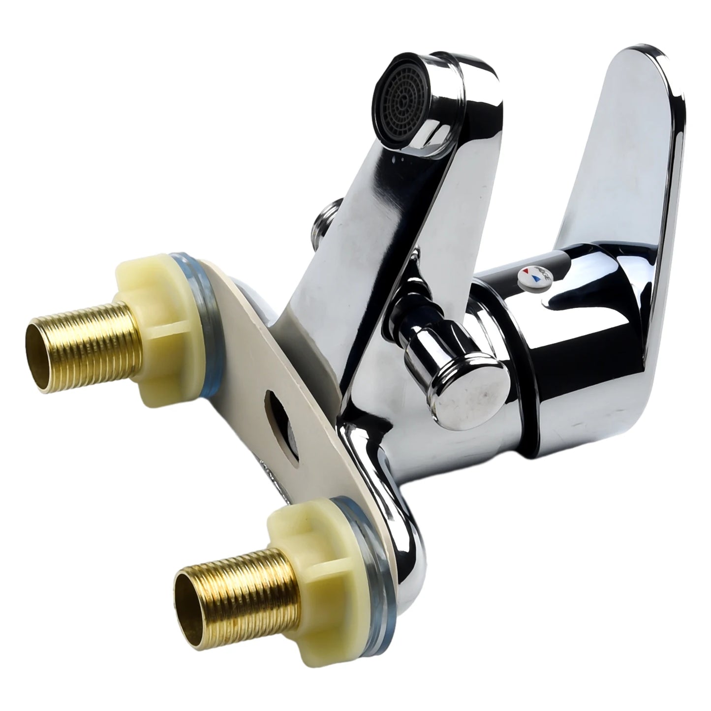 Bathroom Faucet Double-Hole Basin Hot And Cold Basin Tap Mixer Faucet 2 Ways With Copper Ceramic Spool Sink Mixer Tap