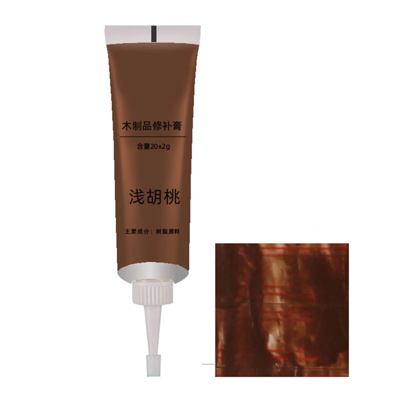 Wood Filler Floor Scratch Paint Repair Oak/Veneer/Walnut Color Water-Based Putty Discoloration Cracks Gouges