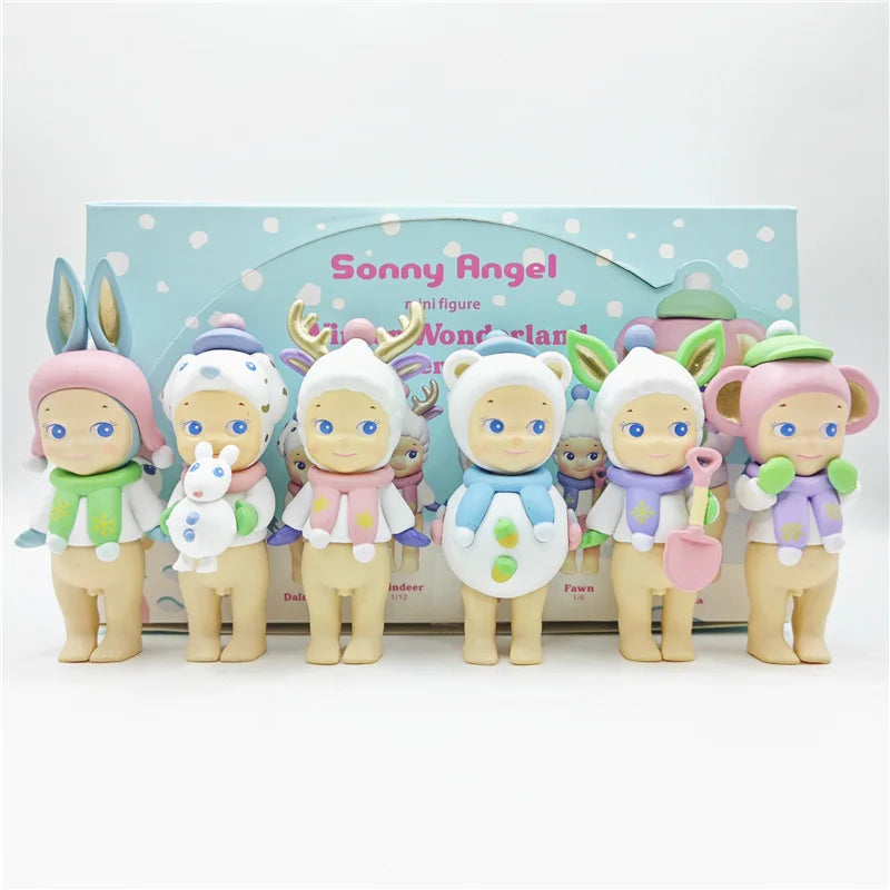 New Sonny Angel Blind Box Winter Wonderland Series Mini Anime Figures Ornaments Dolls Fans Children Christmas Birthday Gift