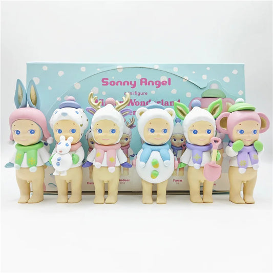 New Sonny Angel Blind Box Winter Wonderland Series Mini Anime Figures Ornaments Dolls Fans Children Christmas Birthday Gift