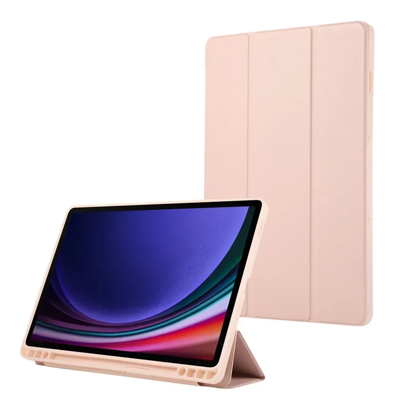 Funda For Samsung Galaxy Tab S9 FE Case 10.9" PU Leather TPU Back Stand Tablet For Galaxy Tab S9 Fe Plus S9 Case with Pen Holder